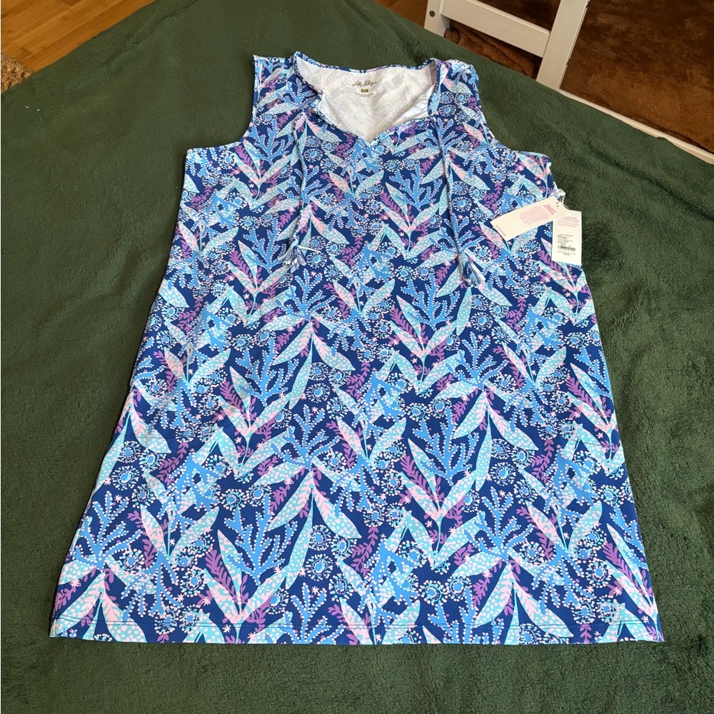NWT XL Lilly Pulitzer Johana Cover-Up Dress Star Gazing -